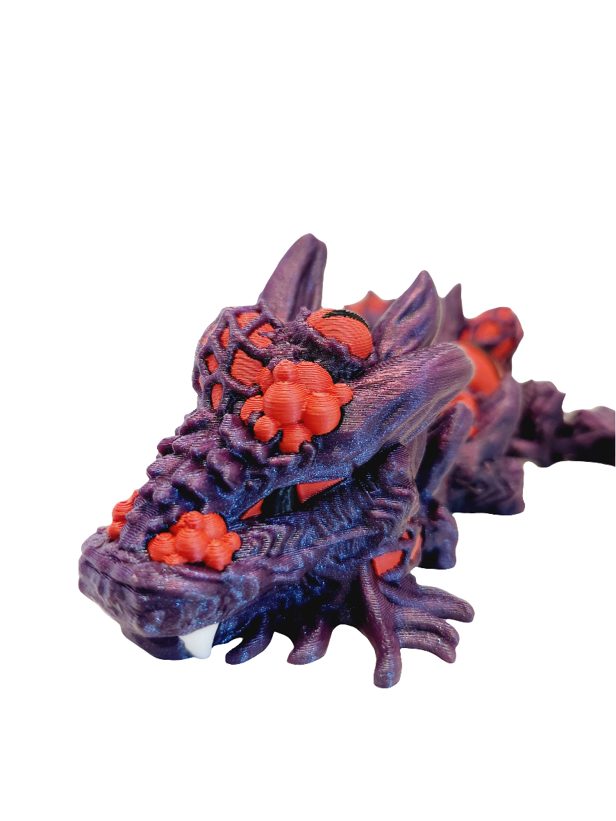 Infested Dragon 3D Printed Flexi Toy for Stress Relief - Classic & Novelty Toy