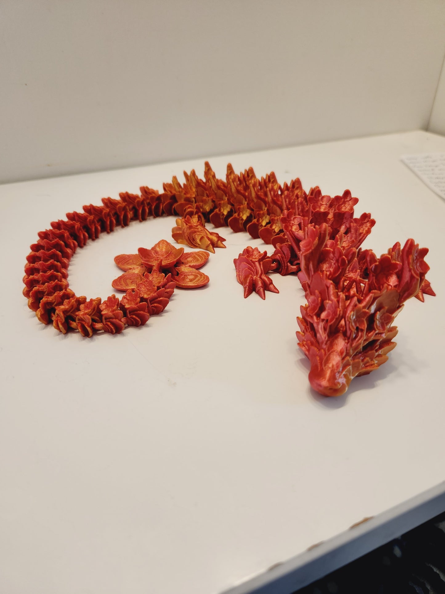 Cherry Blossom Dragon 3D Print Fidget Toy - Beautiful and Stunning Stress Relief Toy