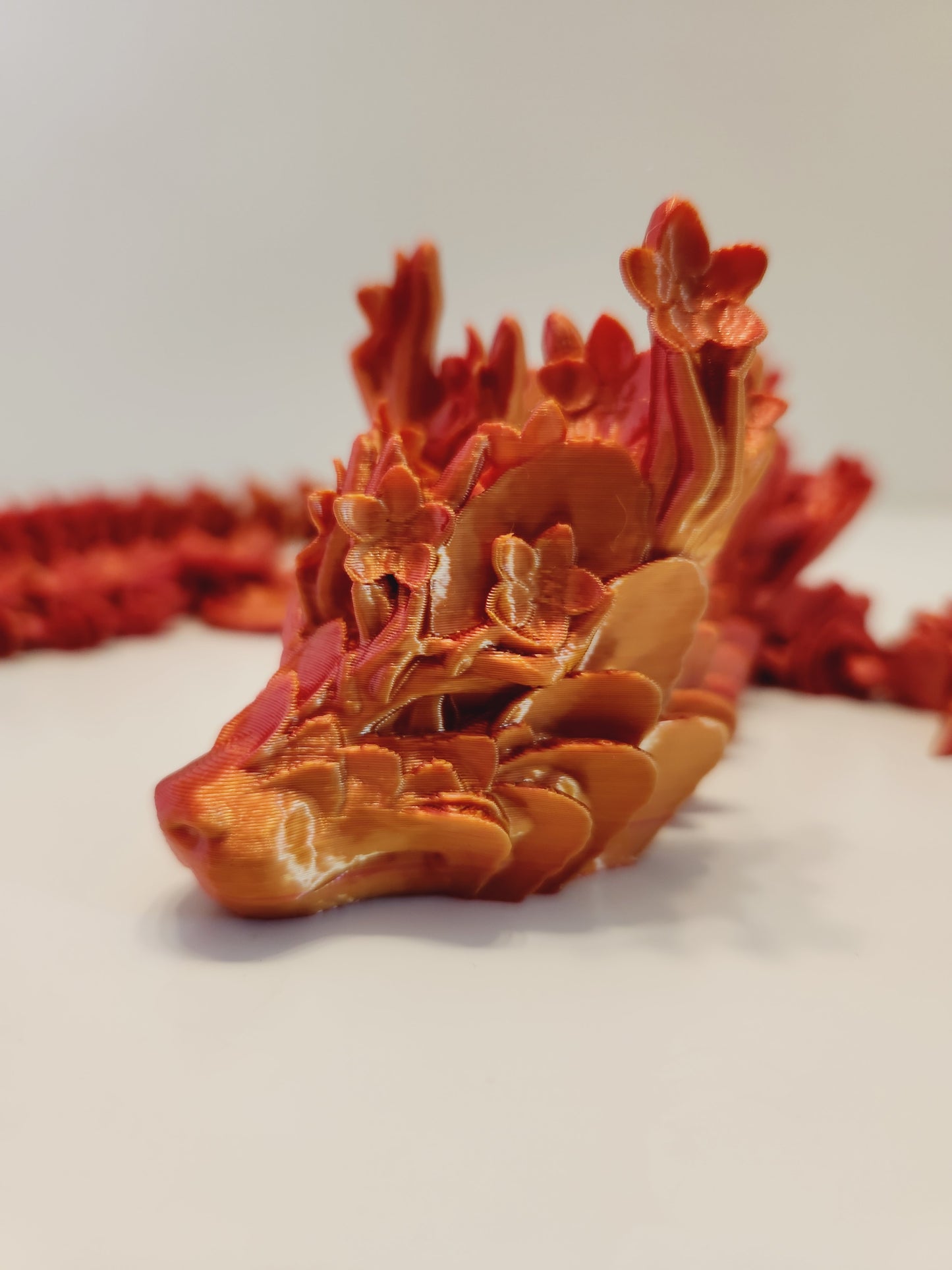 Cherry Blossom Dragon 3D Print Fidget Toy - Beautiful and Stunning Stress Relief Toy