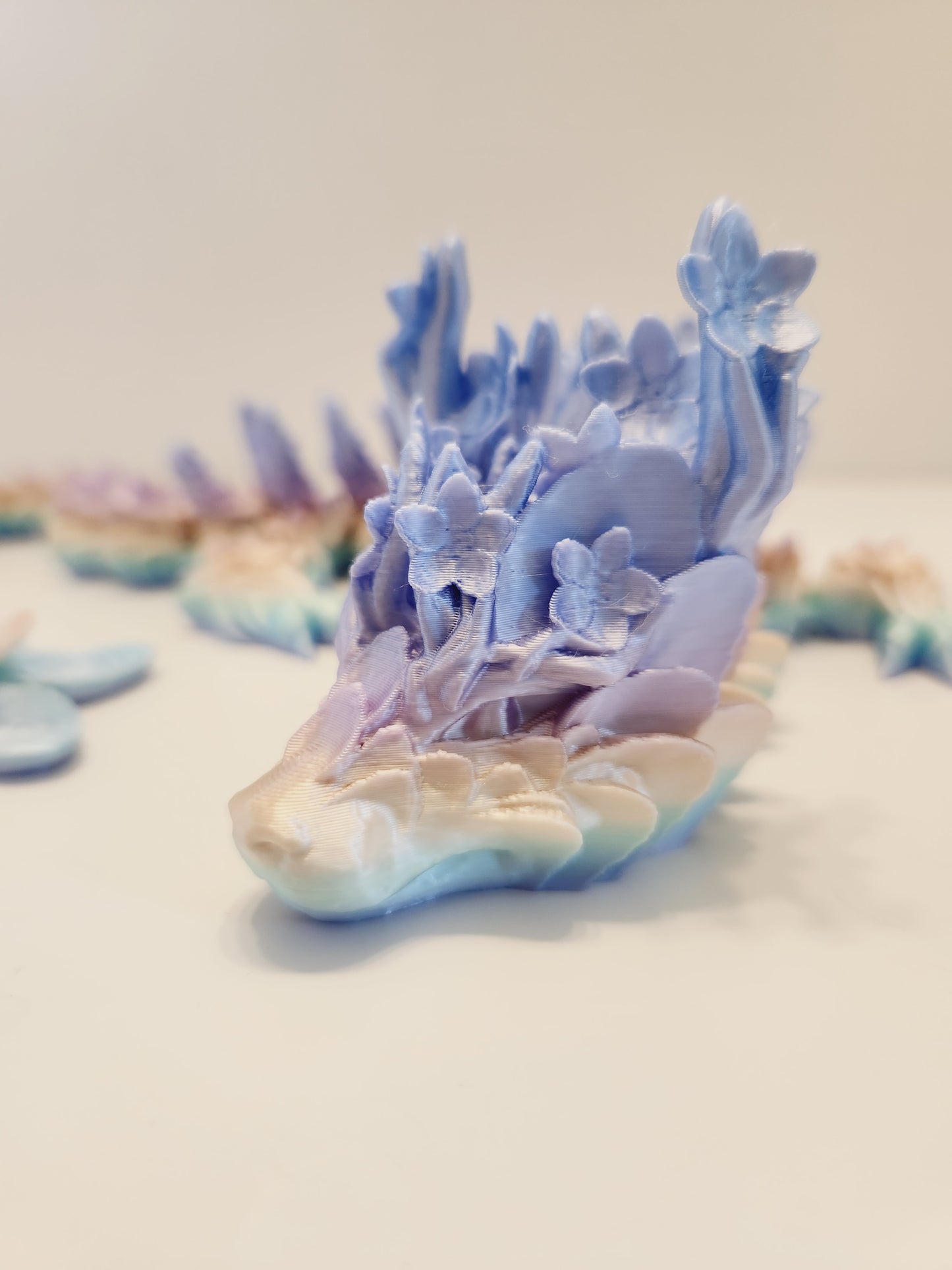 Cherry Blossom Dragon 3D Print Fidget Toy - Beautiful and Stunning Stress Relief Toy