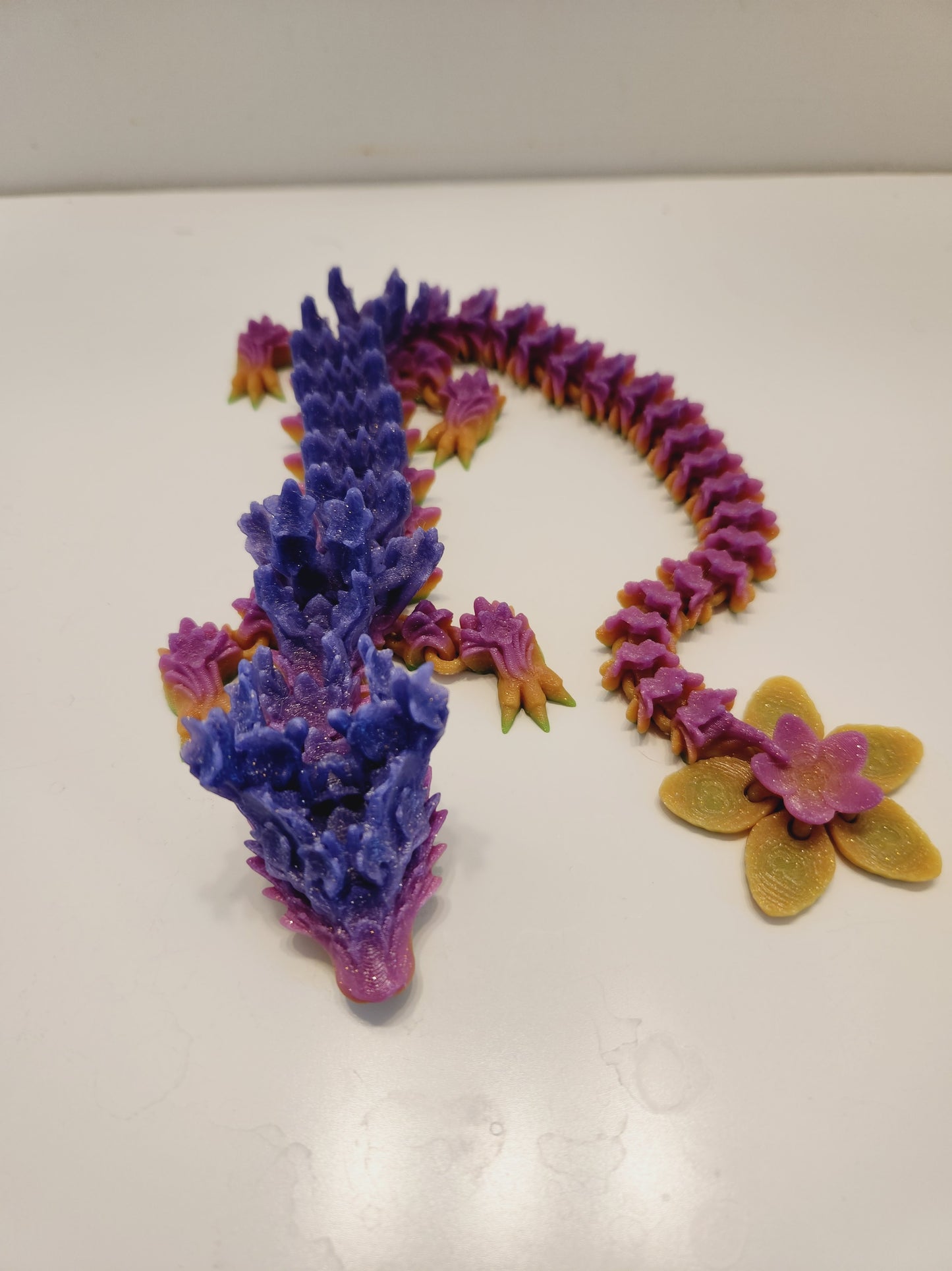 Cherry Blossom Dragon 3D Print Fidget Toy - Beautiful and Stunning Stress Relief Toy