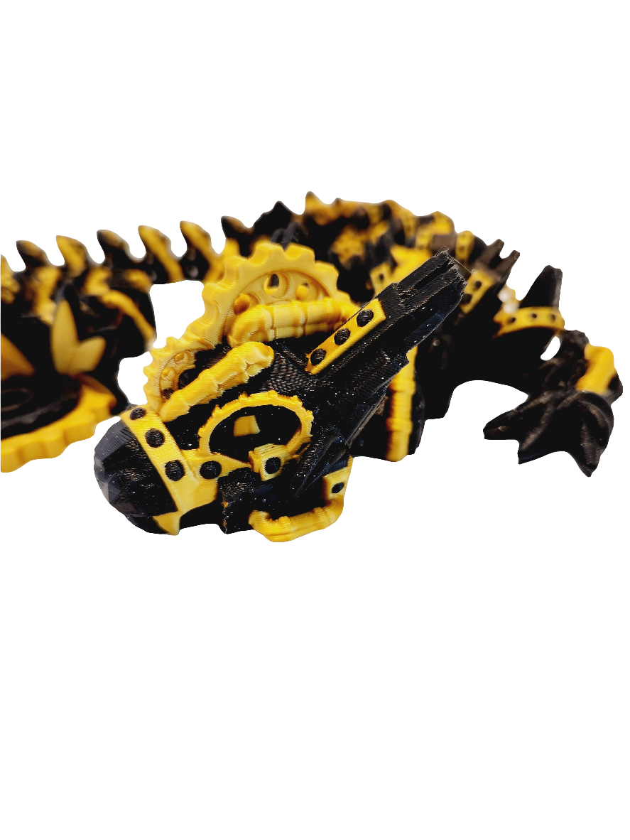 Steampunk Dragon 3D Printed Fidget Toy for Stress Relief and Fun - Classic & Novelty Toy