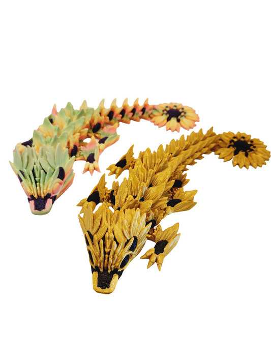 Baby Sunflower Dragon 3D Print - Stress Relief Toy