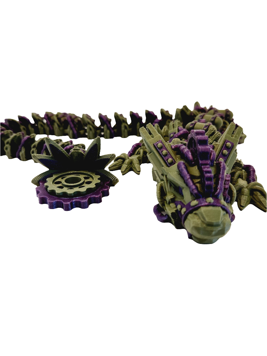 Steampunk Dragon 3D Printed Fidget Toy for Stress Relief and Fun - Classic & Novelty Toy