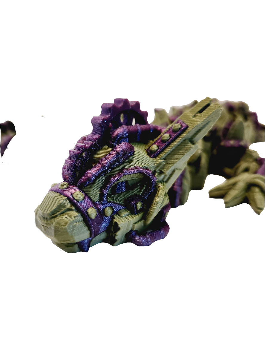 Steampunk Dragon 3D Printed Fidget Toy for Stress Relief and Fun - Classic & Novelty Toy