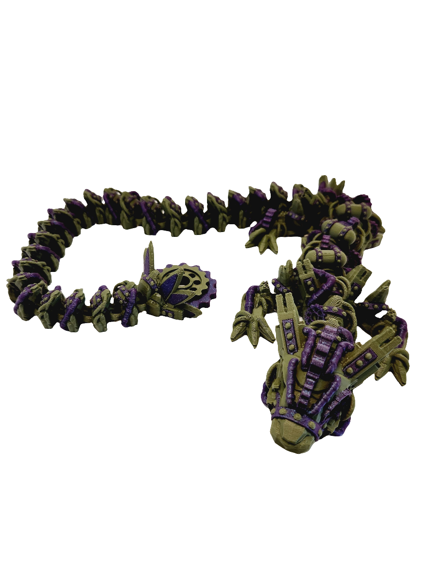 Steampunk Dragon 3D Printed Fidget Toy for Stress Relief and Fun - Classic & Novelty Toy